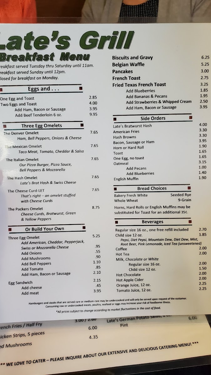 Late's Menu - Image 2